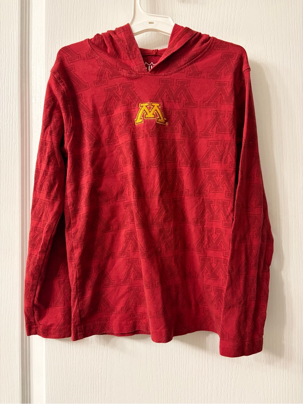 Wes and Willy Minnesota Gophers Maroon Hooded Long-Sleeve Shirt